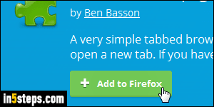 Customize new tab page in Firefox - Step 4